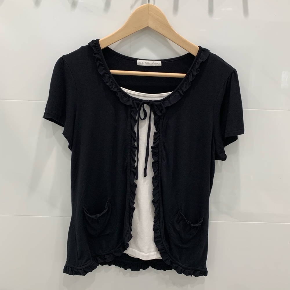 ⚡️New⚡️Black Short Sleeve Cardigan